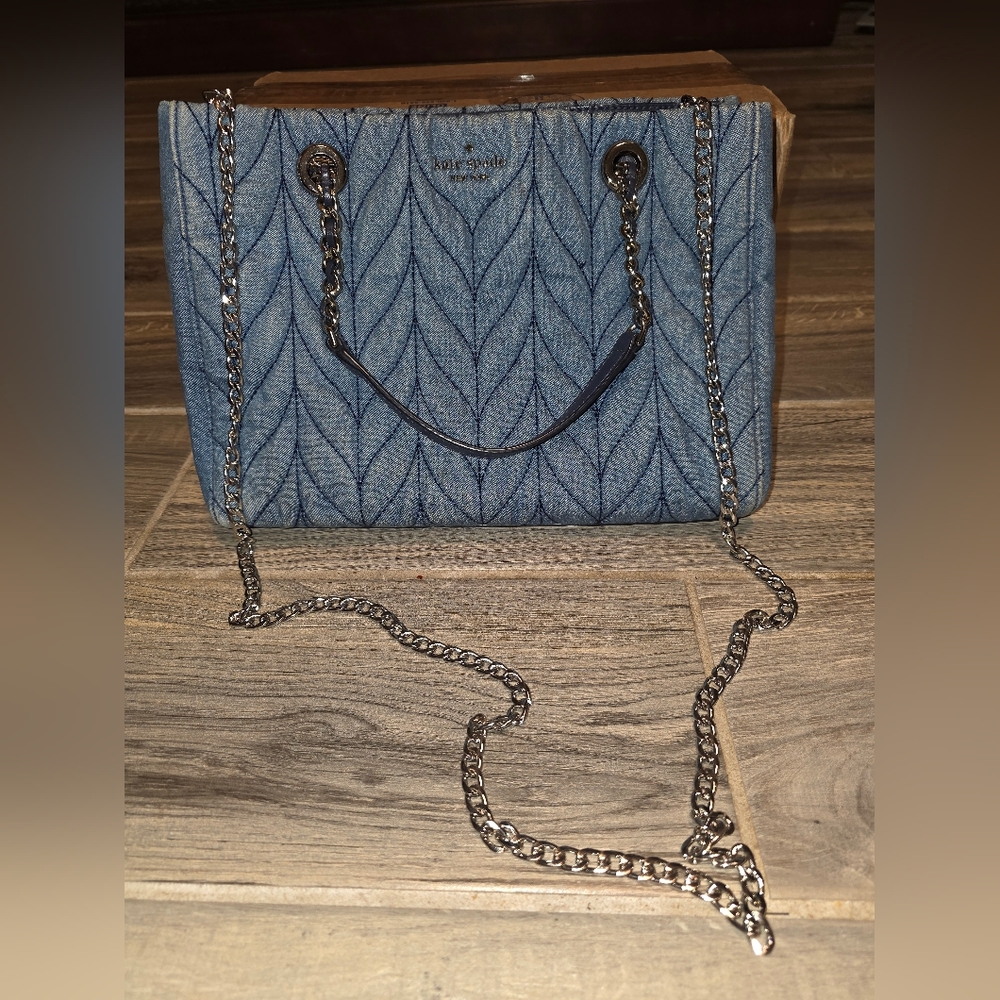 Kate Spade Briar Lane Denim Quilted Meena Satchel